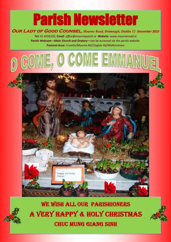 Christmas Mass Schedule 2025 cover