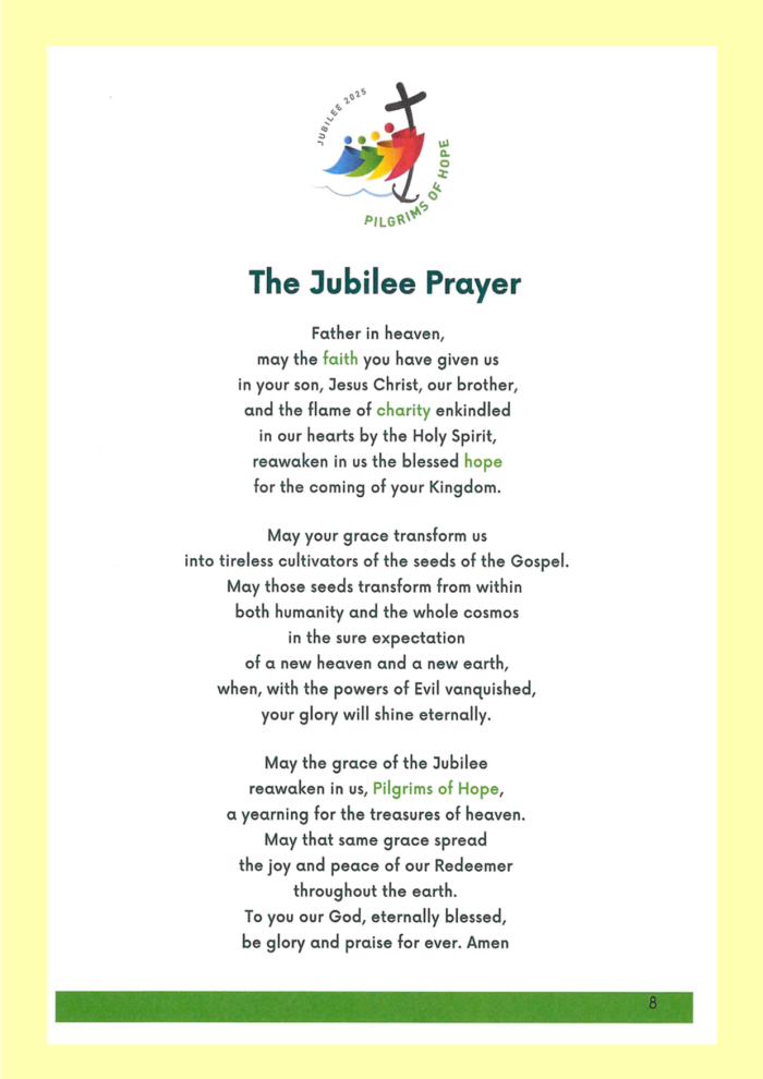 Jubliee Prayer