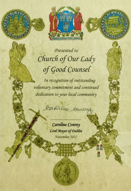 Our Lady of Good Counsel Award 2022